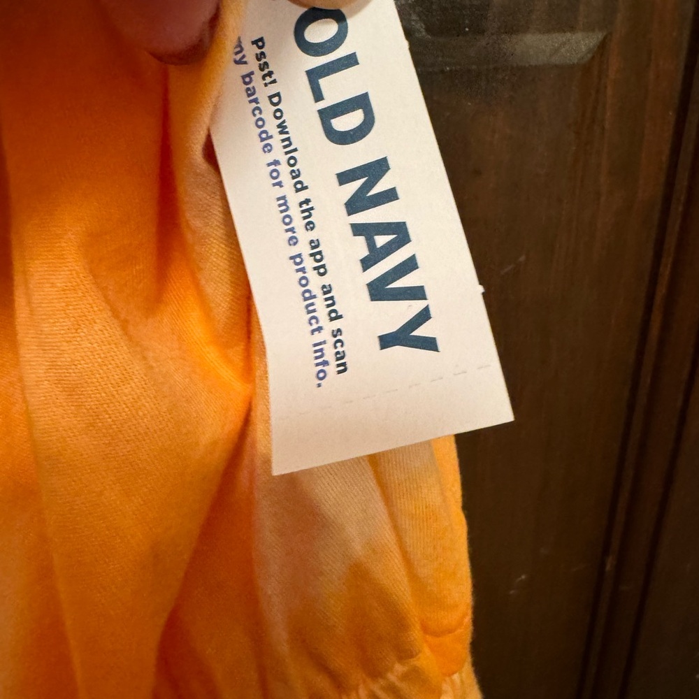 Girls Size 10-12 Old Navy Orange Romper (NEW) - Picture 5 of 9